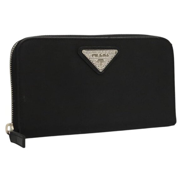 PRADA Long Wallet Nylon Black Auth bs24726 - Picture 1 of 16